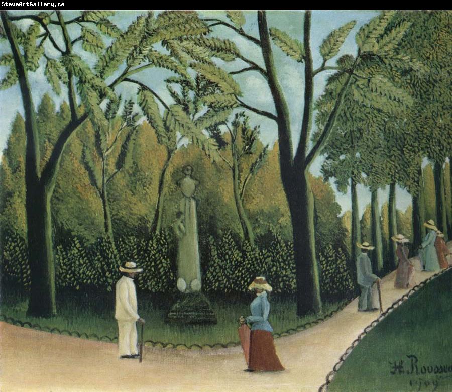 Henri Rousseau The Chopin Memorial in the Luxembourg Garden